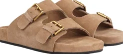 LAMIA - SOFT SUEDE SANDAL / RUBBER SOLE