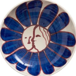 La Pittura Bowl - Ø18 - Deep blue flower