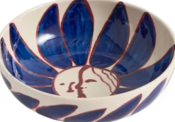 La Pittura Bowl - Ø18 - Deep blue flower