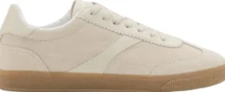 Leather mixed sneakers
