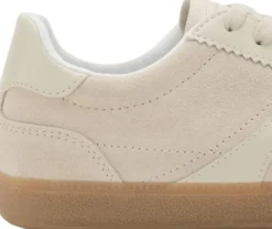 Leather mixed sneakers