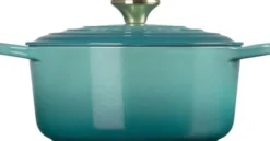 Le Creuset Signature støbejern rund gryde 24cm Bleu Riviera