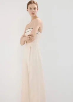 Linen bandeau jumpsuit