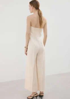 Linen bandeau jumpsuit