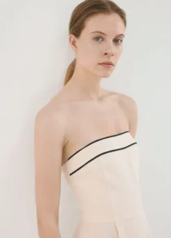 Linen bandeau jumpsuit