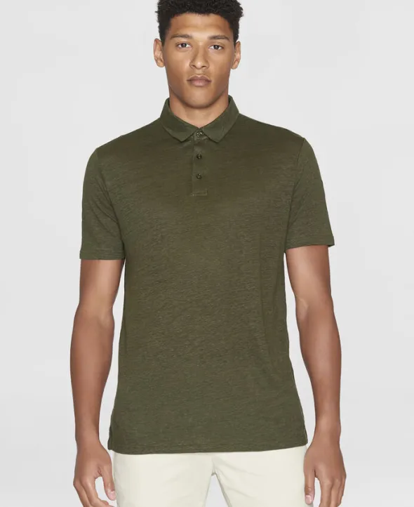 Linen polo - GOTS/Vegan