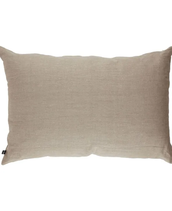 Linne gavelkudde Beige 90x60 cm.