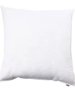 Linne tvättad kudde White 60x60