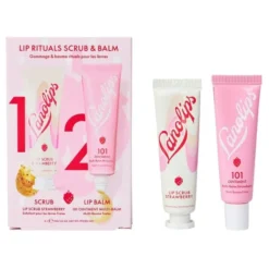 Lip Rituals Scrub & Balm Duo Strawberry - läppbalsam och skrubb