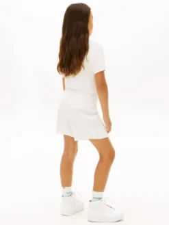 Logo Embroidery Crochet Shorts