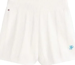 Logo Embroidery Crochet Shorts