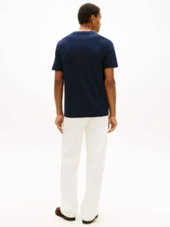 Logo Embroidery Jersey Crew Neck T-Shirt