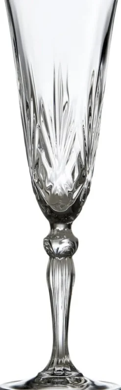 Lyngby Glas Krystal Melodia Champagneglas 16 cl 4 st Klar