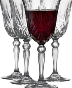 Lyngby Glas Krystal Melodia Rödvinsglas 27 cl 4 st Klar