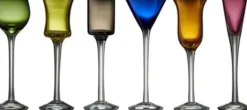 Lyngby Glas Snapsglas 6 st sorterade färger