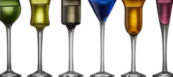Lyngby Glas Snapsglas 6 st sorterade färger