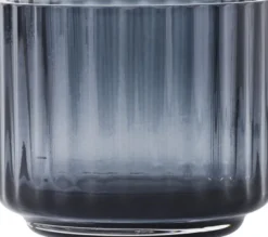 Lyngby tealight holder glas blå