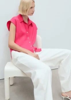 Lyocell sleeveless shirt