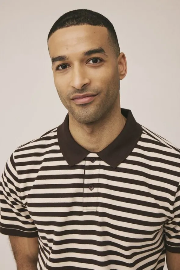 Maddox 3 stripe polo GOTS