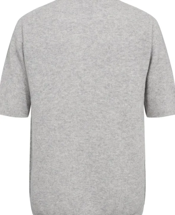 Mads 6 Rib strik t-shirt - 100% Cashmere