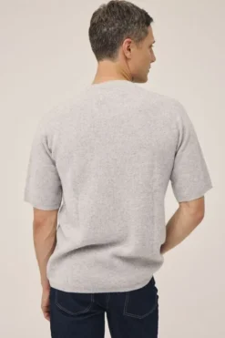 Mads 6 Rib strik t-shirt - 100% Cashmere