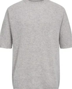 Mads 6 Rib strik t-shirt - 100% Cashmere