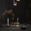 Marble base Candleholder, White, 3,5x10 cm