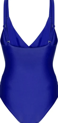 Medewi draperet badedragt - Cartel Blue