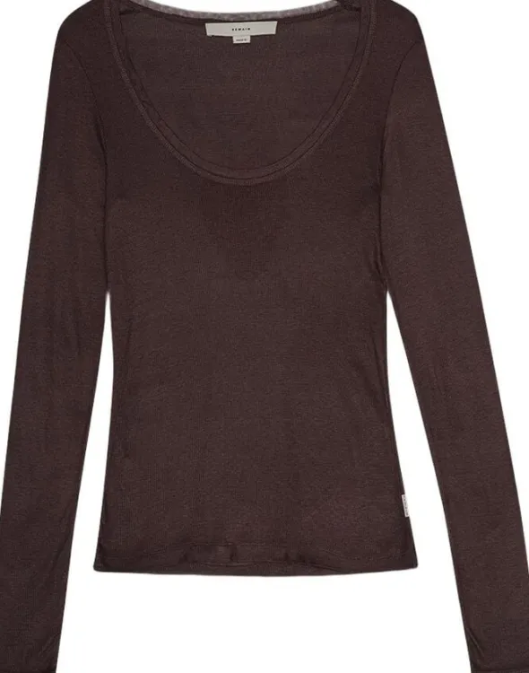 Mesh Trim Long Sleeve