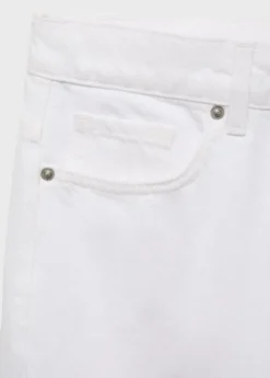 Mid-rise straight jeans