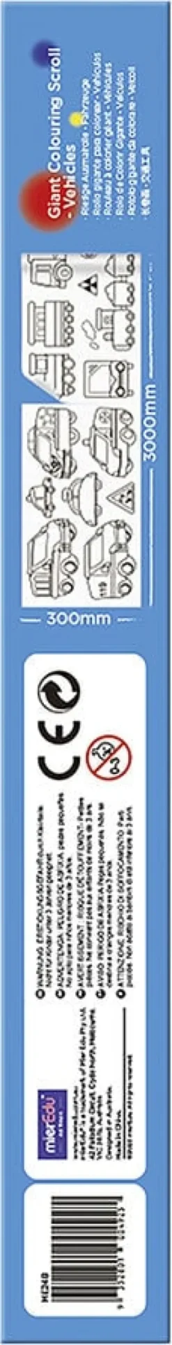 mierEdu - Kæmpebanner til farvelægning - Transportmidler