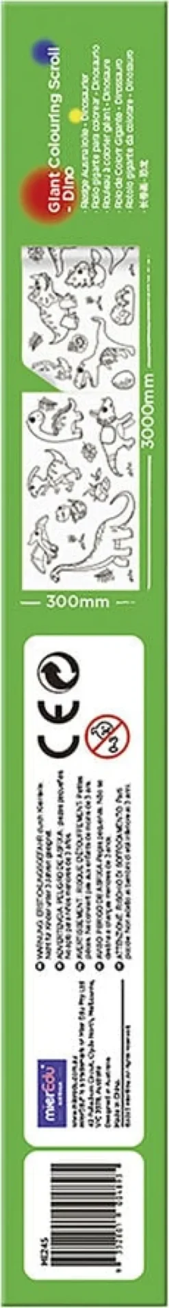 mierEdu - Kæmpebanner til farvelægning - Dinosaurer