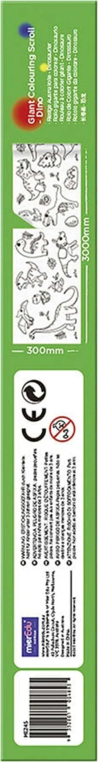 mierEdu - Kæmpebanner til farvelægning - Dinosaurer