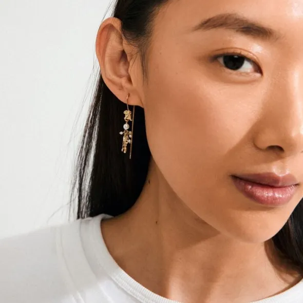 MILO chain earrings gold-plated