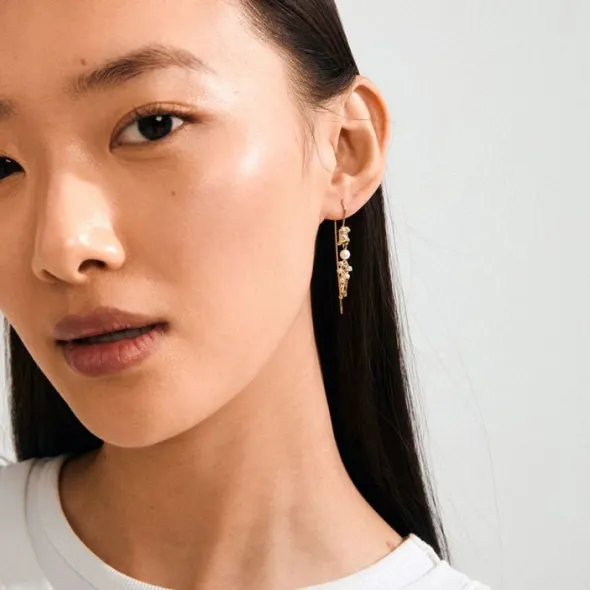 MILO chain earrings gold-plated