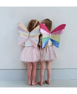 Mimi & Lula - Tylskørt - Beige Rainbow Hearts