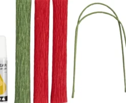 Mini DIY Kit Crepepapir, Roser, Stræk/crepe: 180%, 105 g.