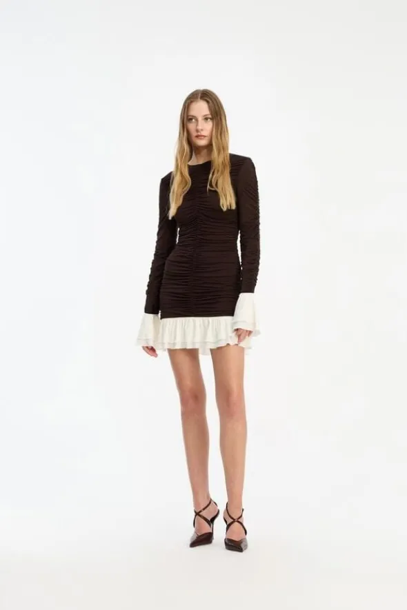 MINI RUCHED LS DRESS