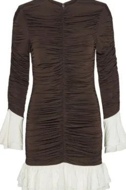 MINI RUCHED LS DRESS