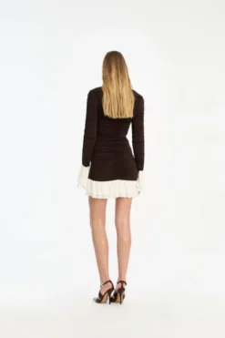 MINI RUCHED LS DRESS