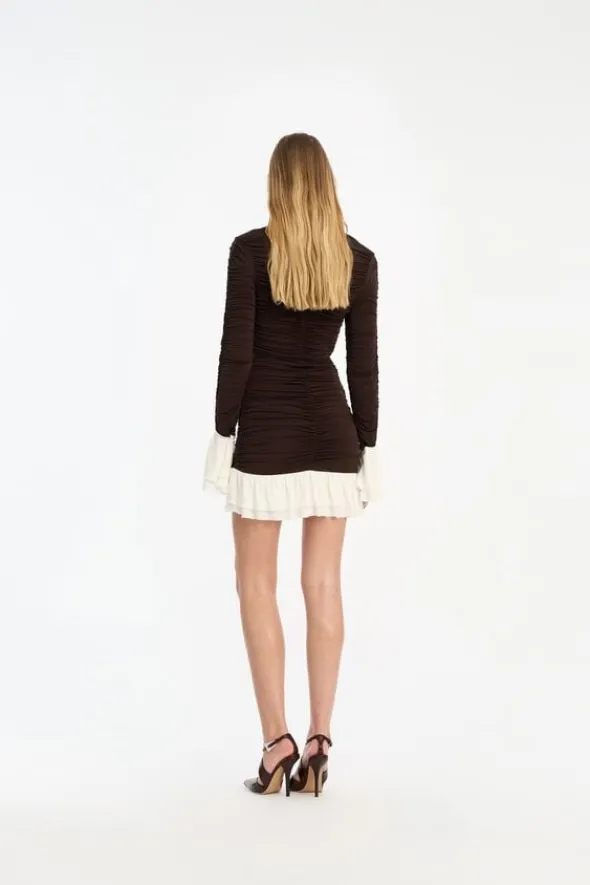 MINI RUCHED LS DRESS