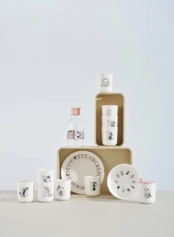 Moomin ABC mugg - J 0.2 l. Moomin white