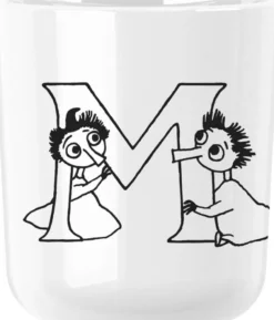 Moomin ABC mugg - M 0.2 l. Moomin white