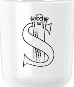 Moomin ABC mugg - S 0.2 l. Moomin white