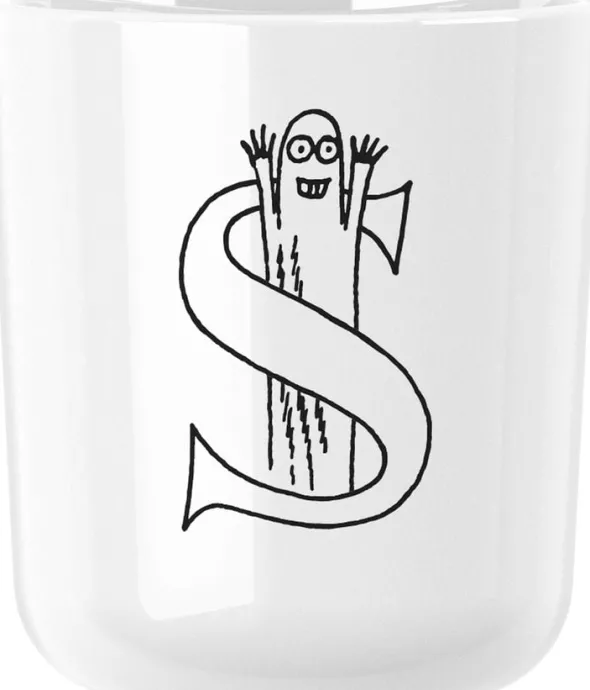 Moomin ABC mugg - S 0.2 l. Moomin white