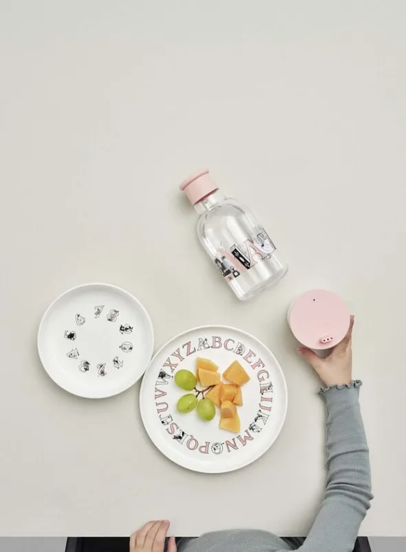Moomin ABC tallrik Ø 20 cm Moomin salmon