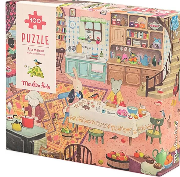 Moulin Roty - Puslespil 100 brk - Hjemmehygge - La Grande Fa