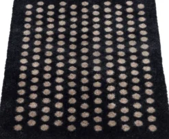 Måtte 40x60 cm, dot sort/sand