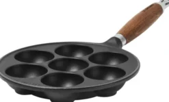 Munkpanna m/trähandtag 20 cm Matte Black