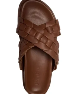 NAPLES - CROSSING STRAPS LEATHER SANDAL